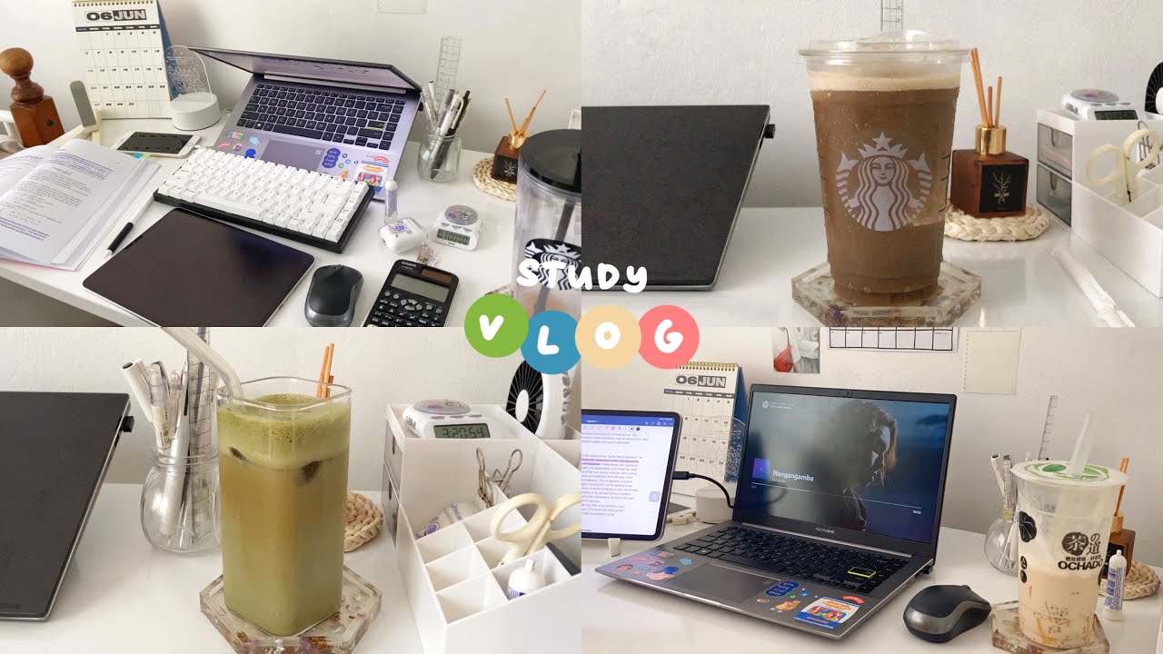 study vlog 📚 | waking up at 6am for finals week (+ a lot of coffee)