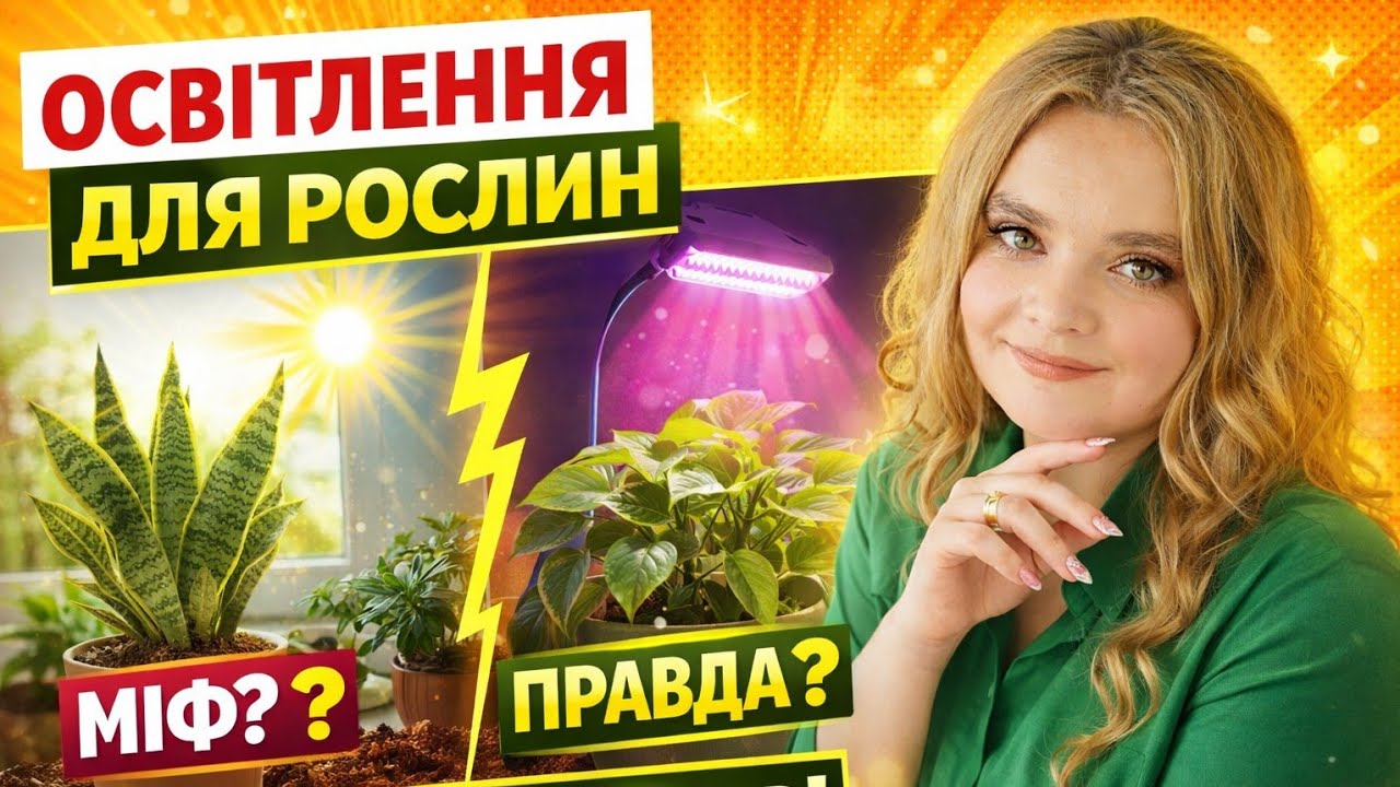 Освітлення для рослин: правда без міфів 