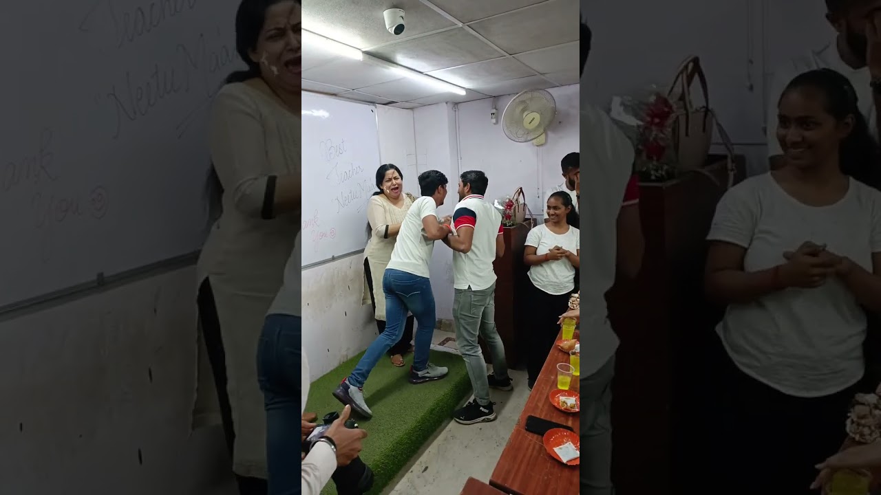 F-3 Batch Farewell Party with Neetu Mam 🤩 | @NeetuSinghEnglish #farewell #kdcampus #shorts