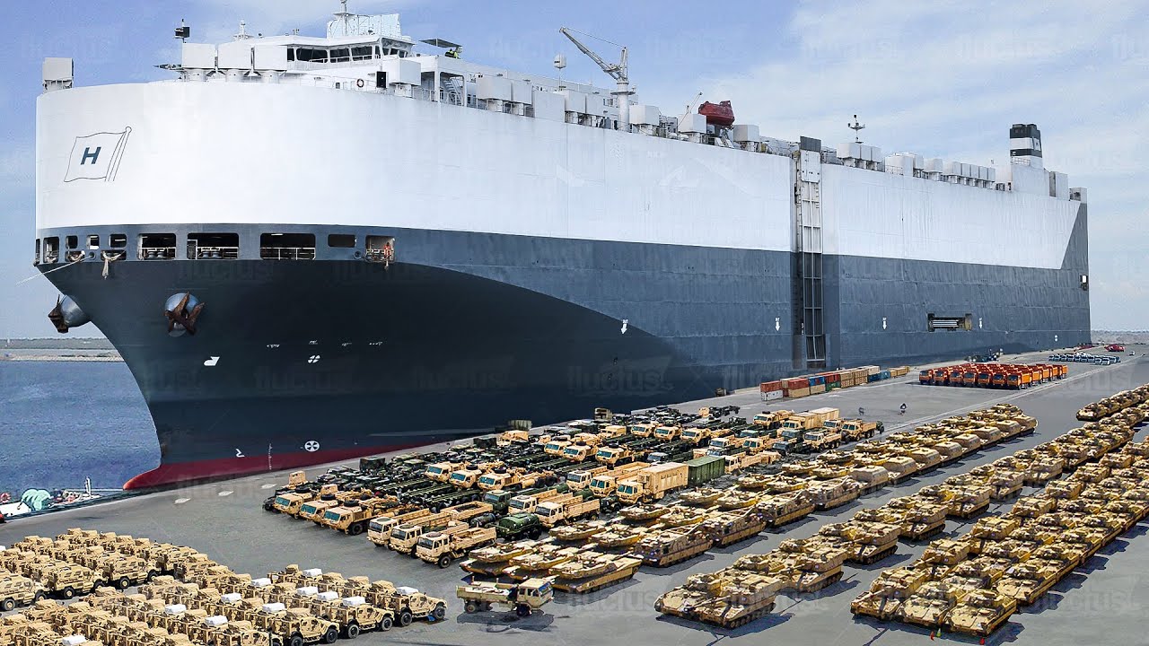 Inside US Crazy Logistics to Transport Billion $ Military Hardware By Sea
