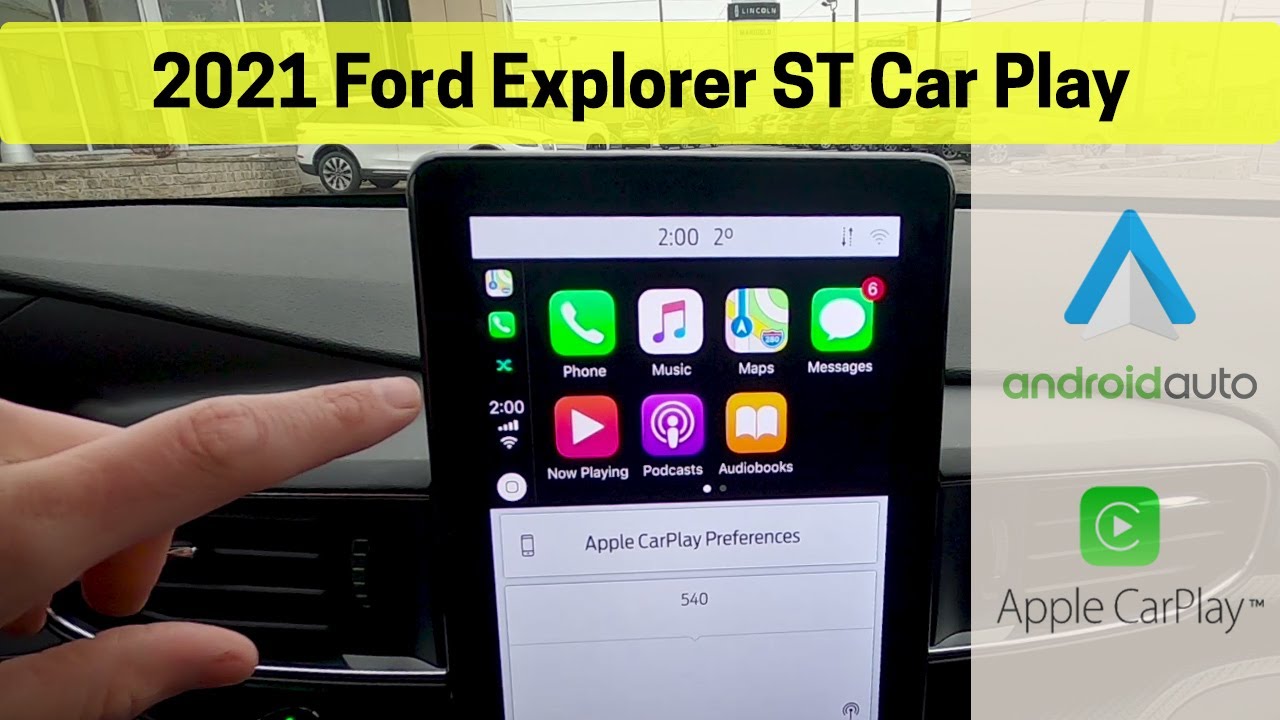 Using Android Auto and Apple Car Play in the 2021 Ford Explorer ST | Features of 2021 Explorer ST