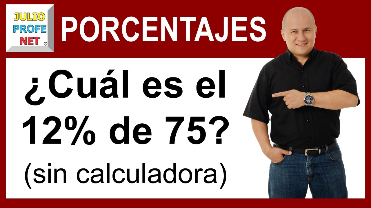 Porcentajes | Ej. 1 #julioprofe