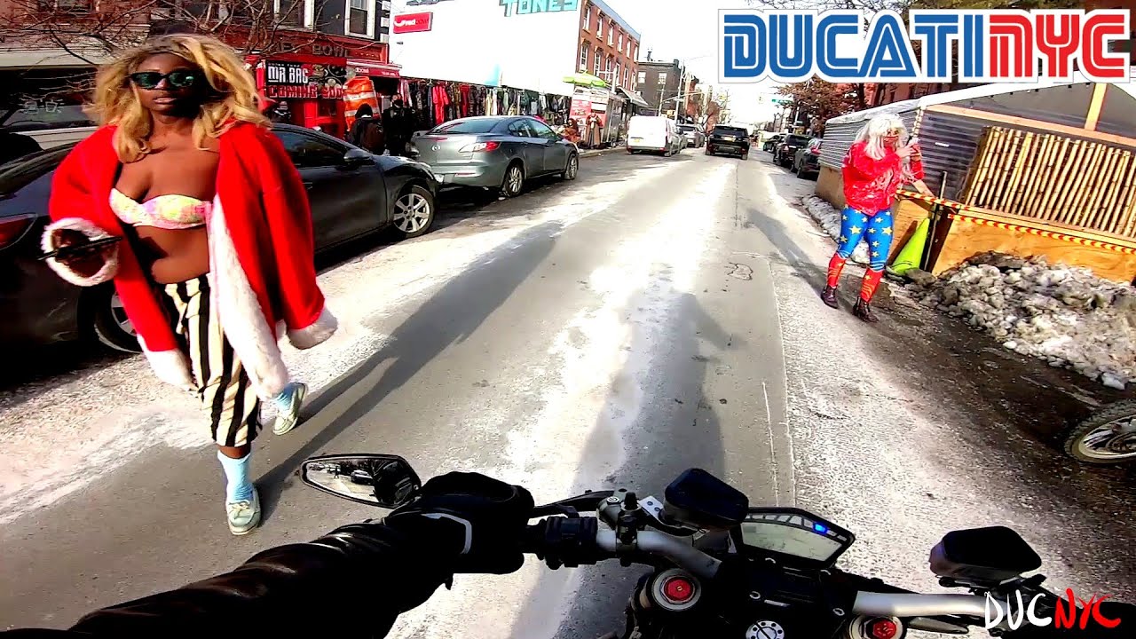 why i love THE STREETFIGHTER | wild sights and ride in Brooklyn, NYC on a Ducati SF 848 v1395