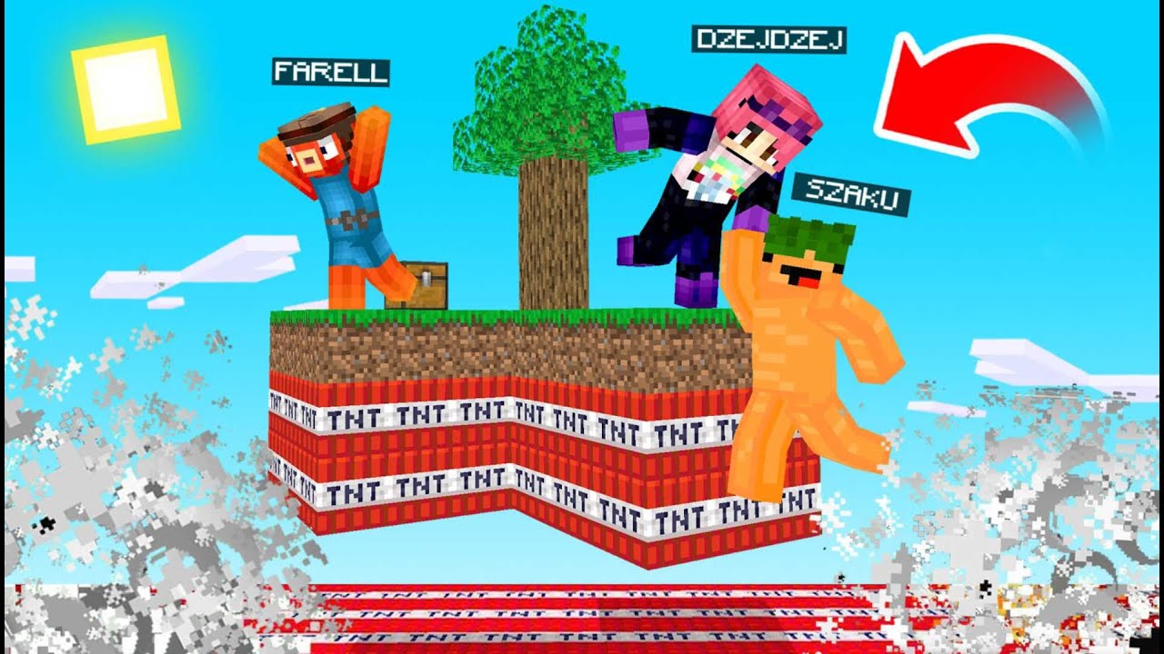 Minecraft, ale SKYBLOCK Wybucha! ( zabawne😂! )