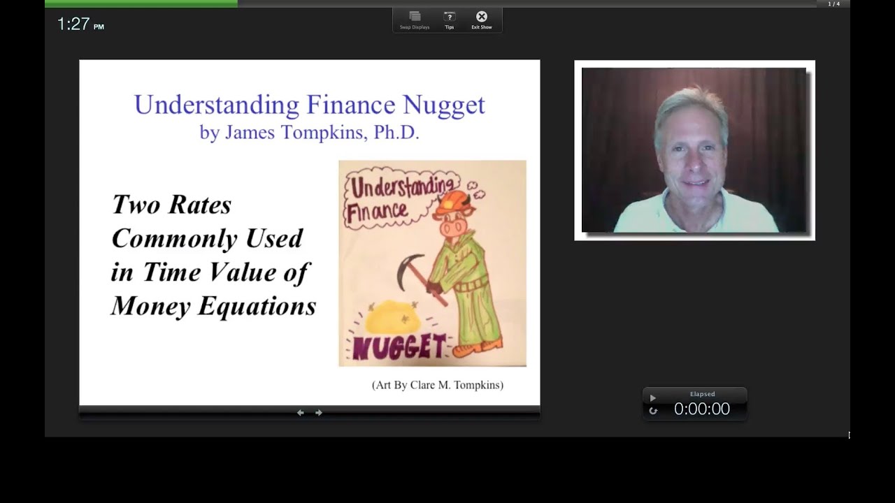 Two Rates Commonly Used in Time Value of Money Equations, James Tompkins