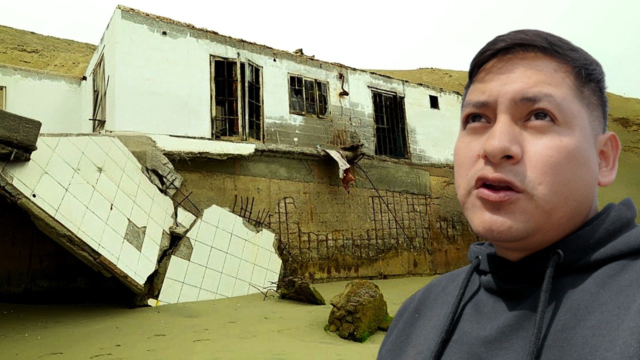 Así es la playa fantasma con casas abandonadas