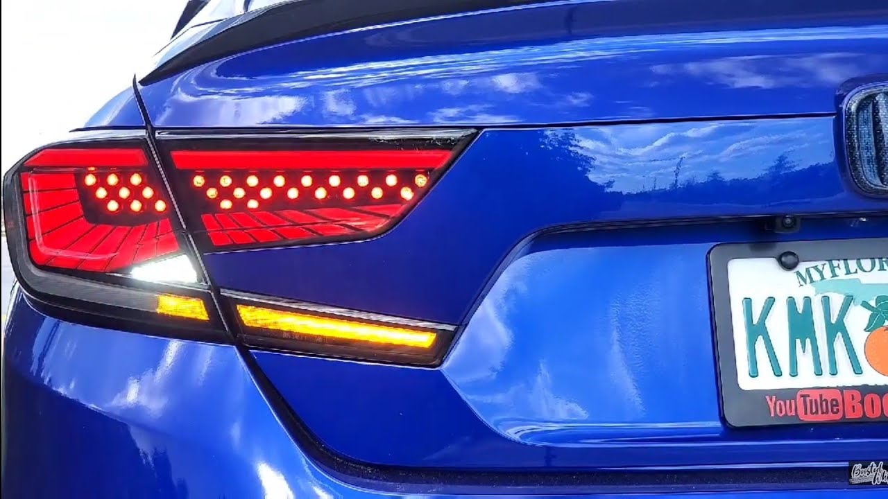 Space Aftermarket V3 Taillights (Smoke Version) for Honda Accord 2018-2020