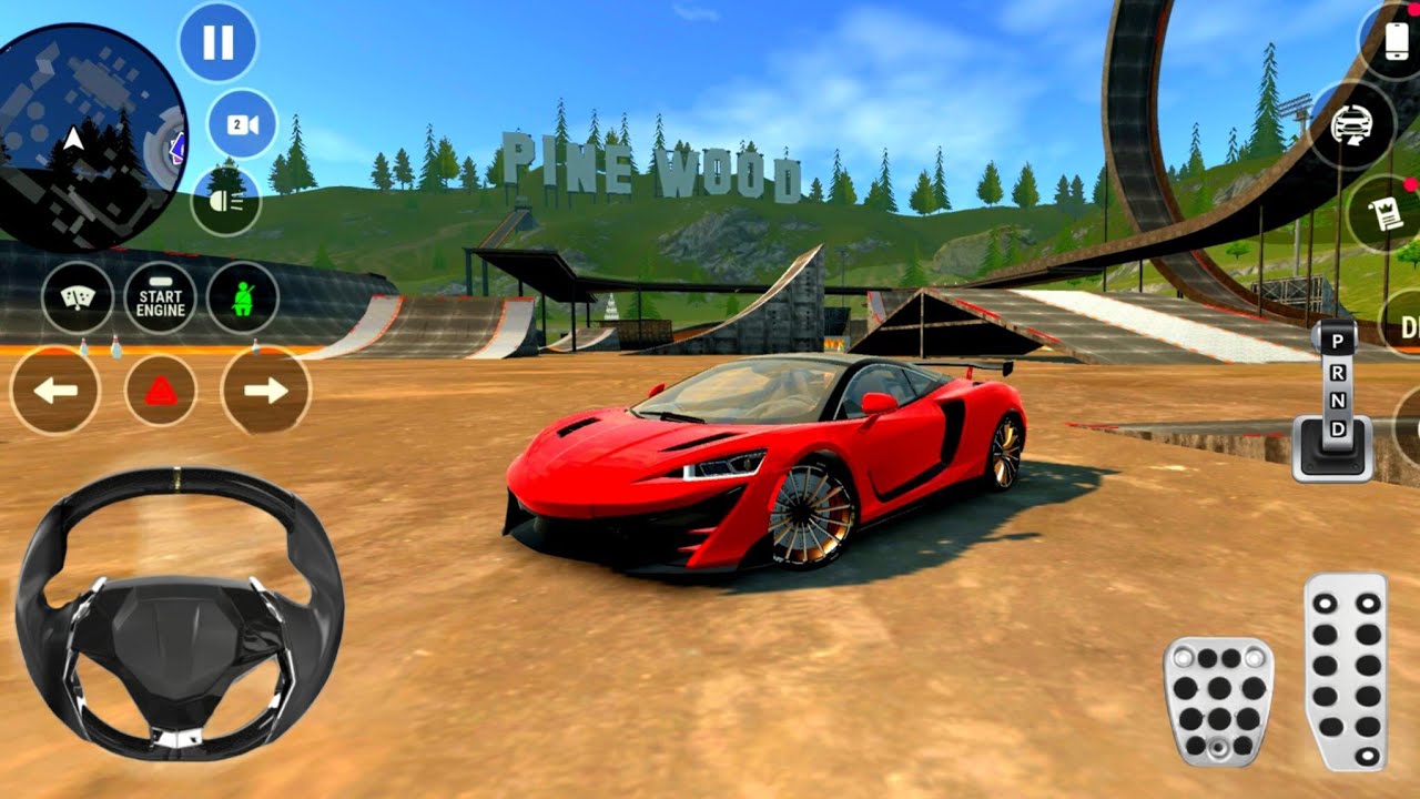 McLaren 570-VX INSANE Stunts & Crazy Jumps! Pine Wood Freestyle Madness | Car Parking Driving School