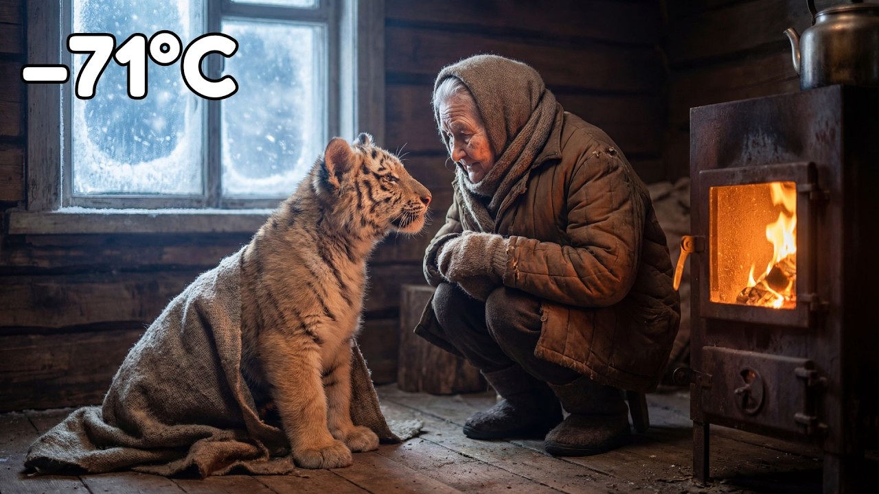 A 91-Year-Old Widow Saved a Freezing Tiger Cub — The Ending Will Stay With You ❄️🐅