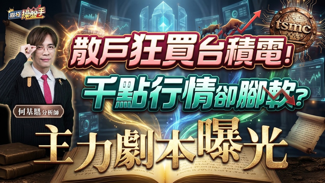 【散戶狂買台積電！千點行情卻腳軟？主力劇本曝光】何基鼎分析師 2026.03.10