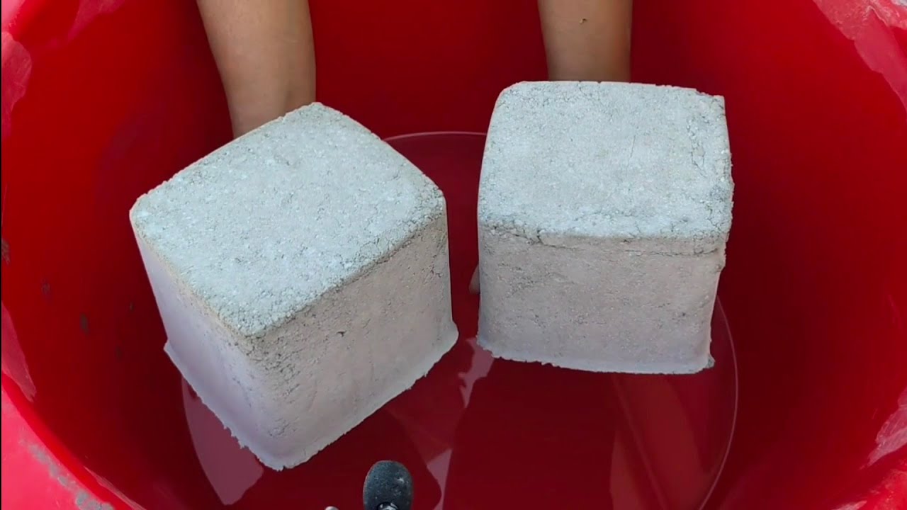 Satisfaction 💯 Super dusty crunchy sand cement crumbling in lots of water 💦 || ASASMR | Sleepaid ||