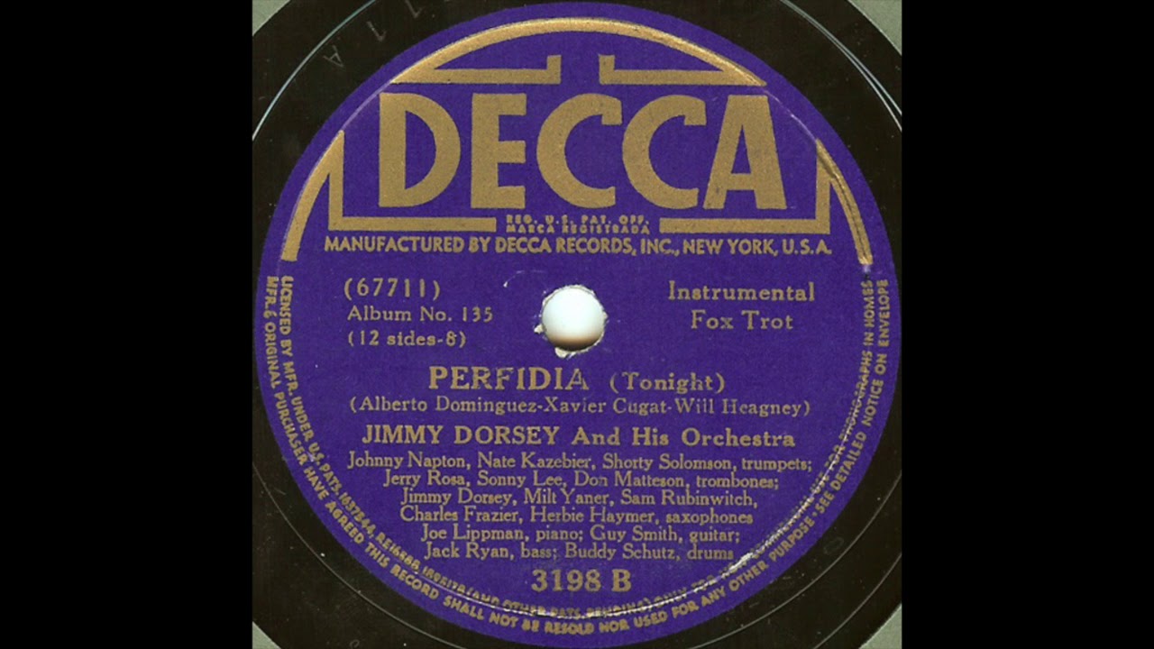 Perfidia - Jimmy Dorsey and His Orchestra - 1940 - HQ Sound