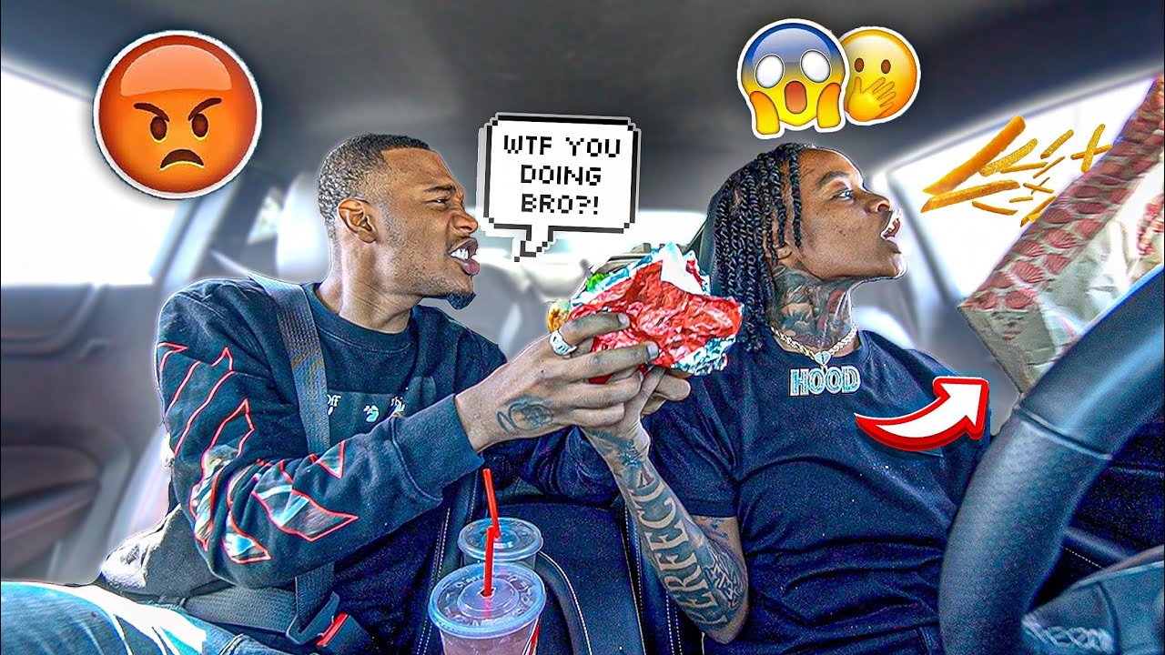 THROWING AR'MON FOOD Out The WINDOW To See His Reaction! *he was hungry*