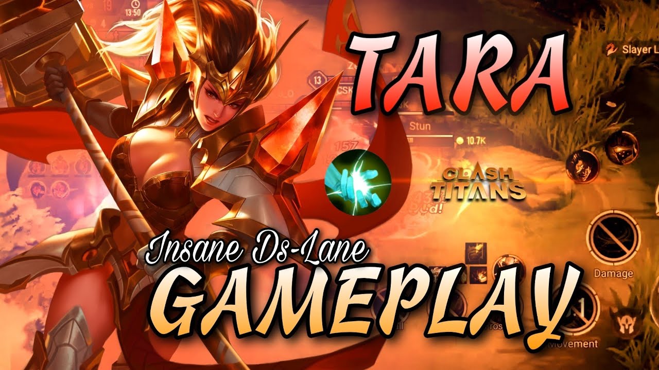 Insane Tara Gameplay | Ds lane | Clash of Titans | CoT | English Voice-over | Build To Use