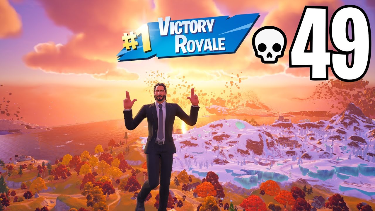 High Elimination JOHN WICK Solo vs Squads WIN Full Gameplay (Fortnite Chapter 4 Season 2)!