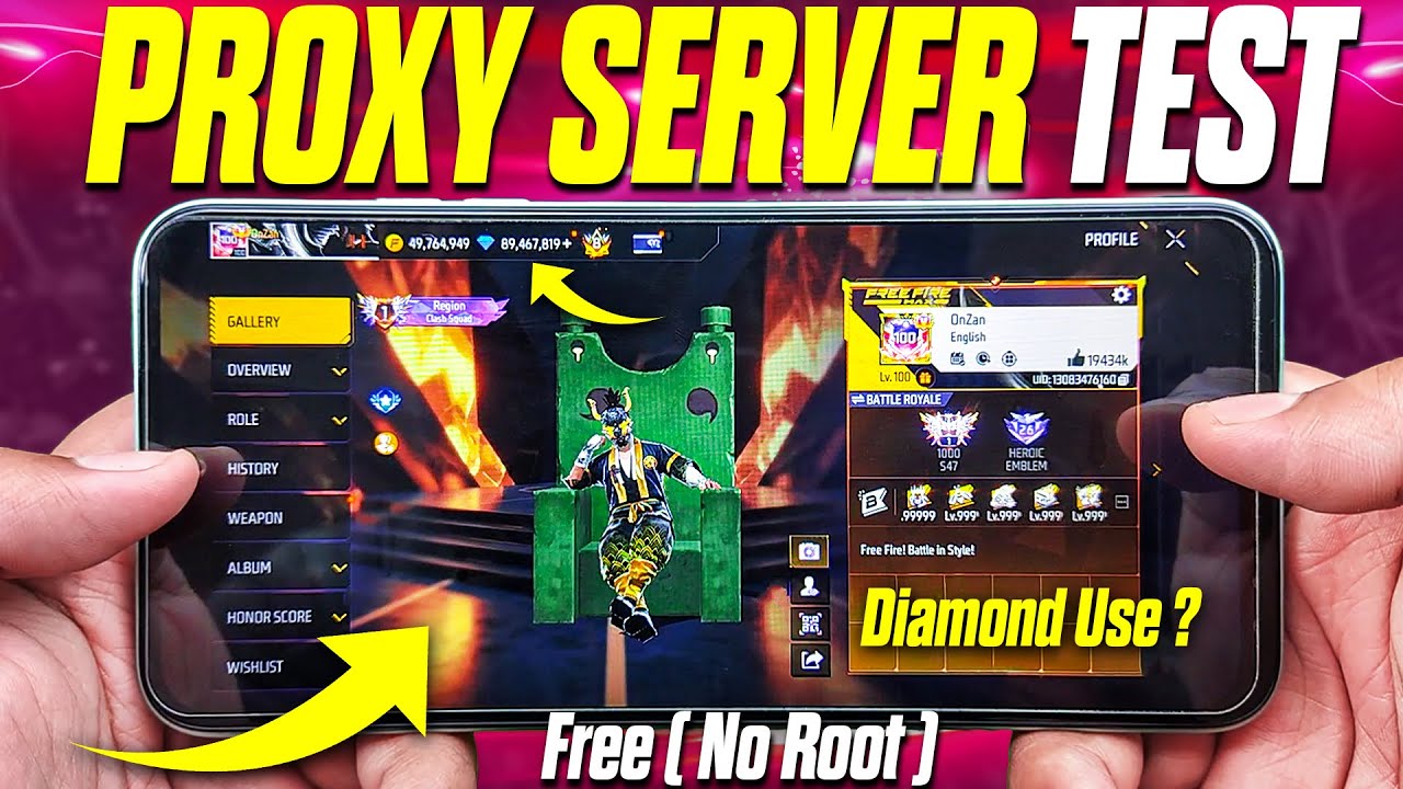 3 Best Free Fire Proxy Server Test On Android