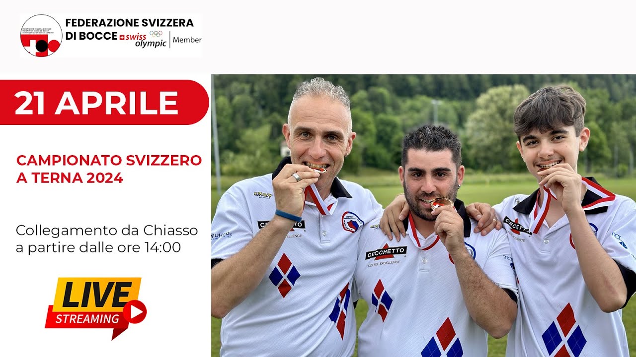 Campionato Svizzero a terna 2024 - Bocce - Chiasso