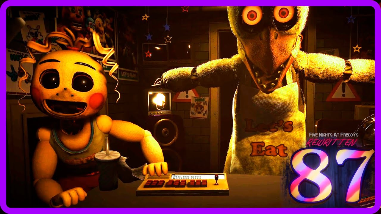 FNAF Rewritten: 87 Overhaul Full Walkthrough Night 1-5