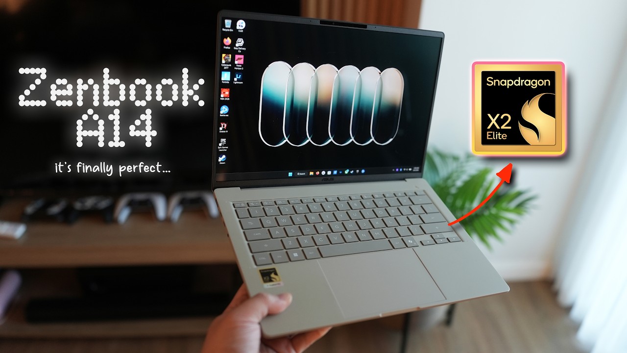 Почему мне нравится Asus Zenbook A14 2026 года со Snapdragon X2 Elite!
