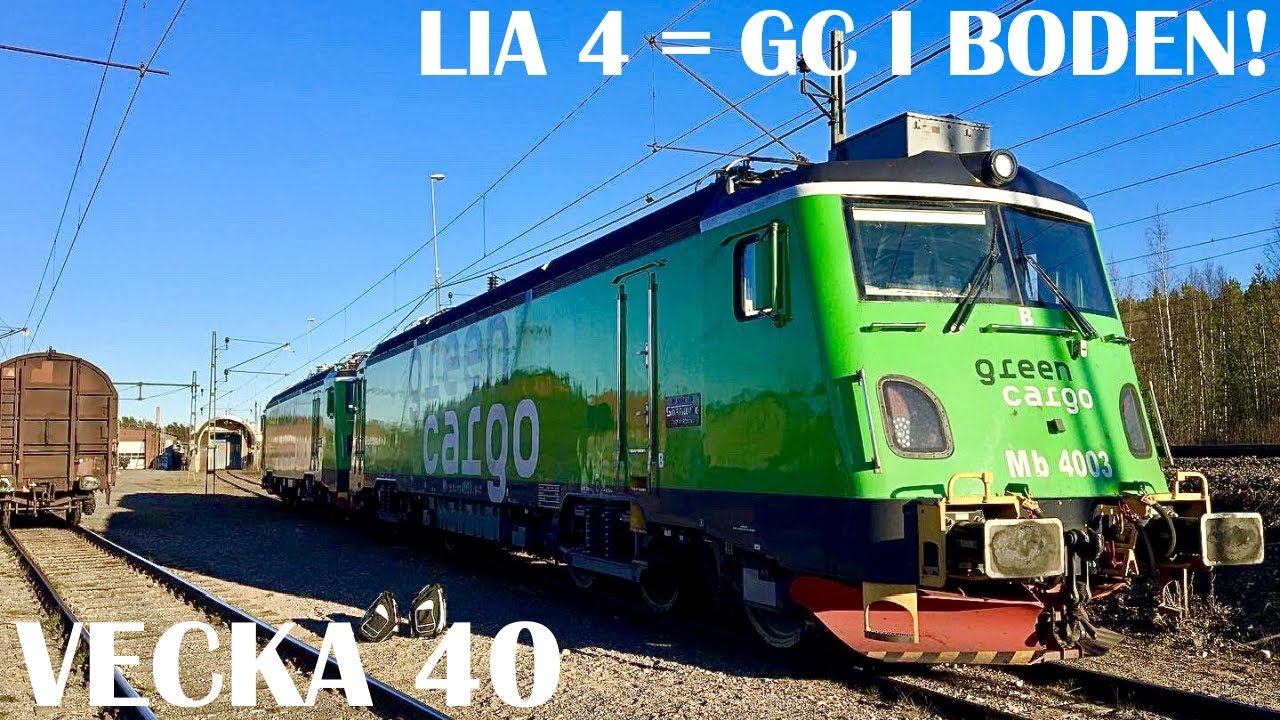 Lokförarvloggen, vecka 40. Kör de nya Mb-loken hos Green Cargo i Boden! (LIA 4)