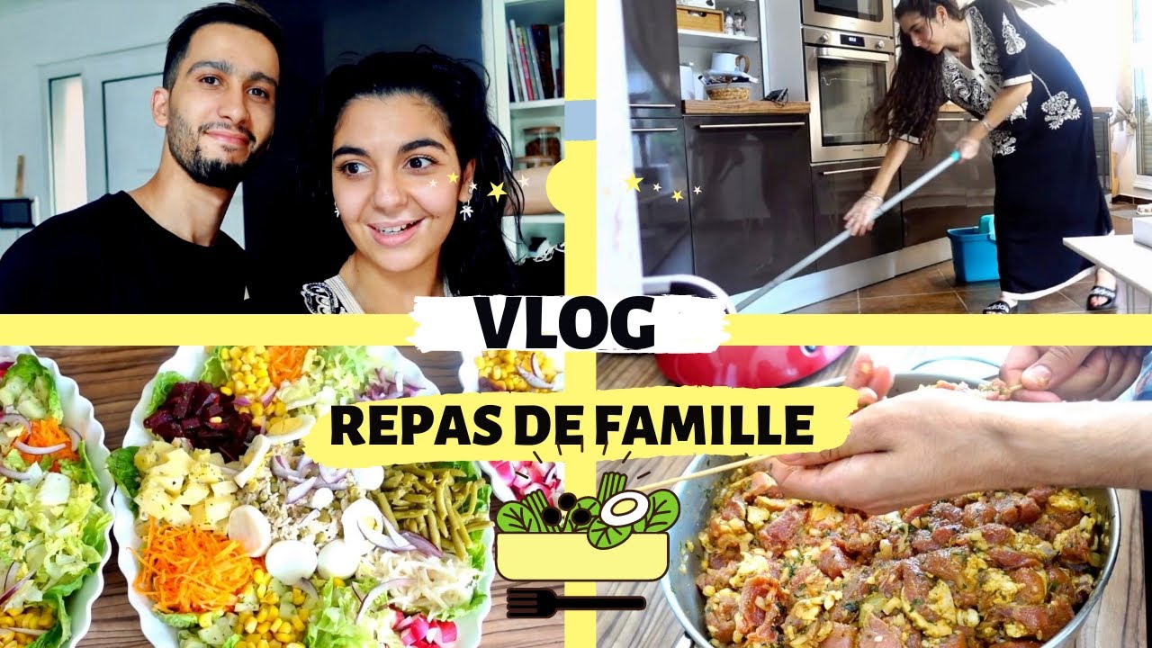 ON RE&Ccedil;OIT LA BELLE FAMILLE ✨ ... pr&eacute;paration du repas( id&eacute;es des recette )| #VLOGFAMILLE 692