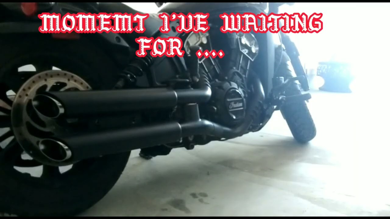 INSTALLING VANCE AND HINES SLIP ONS ON INDIAN SCOUT BOBBER