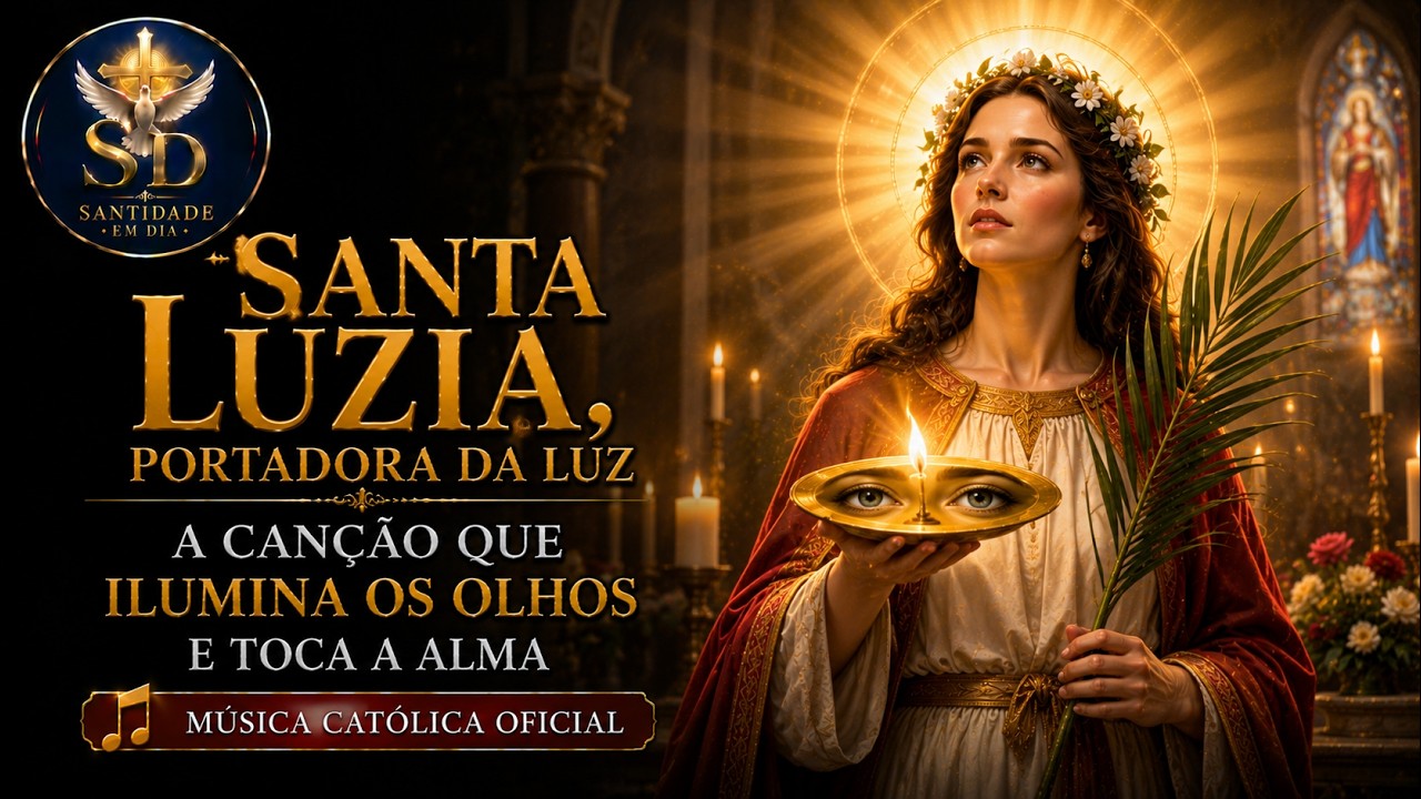 Santa Luzia, Portadora da Luz | Canção Católica que Toca a Alma #louvor  #louvorcatolico #diadeluz