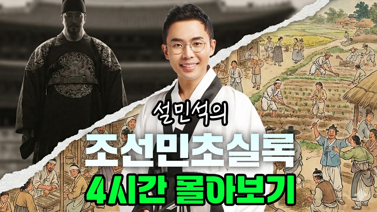 (4시간) 설민석의 조선민초실록 몰아보기 | 연휴 동안 공부 많이 된다~ 자기 전에 생각 많이 날거야~
