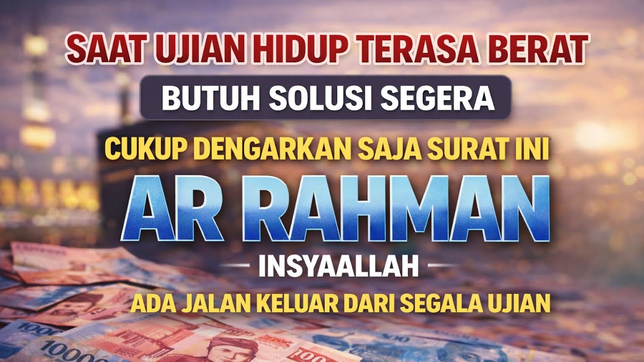 Rezeki Seret, Ujian bertubi-tubi? Dengarkan Surat Ini Banyak yang Menangis Setelahnya