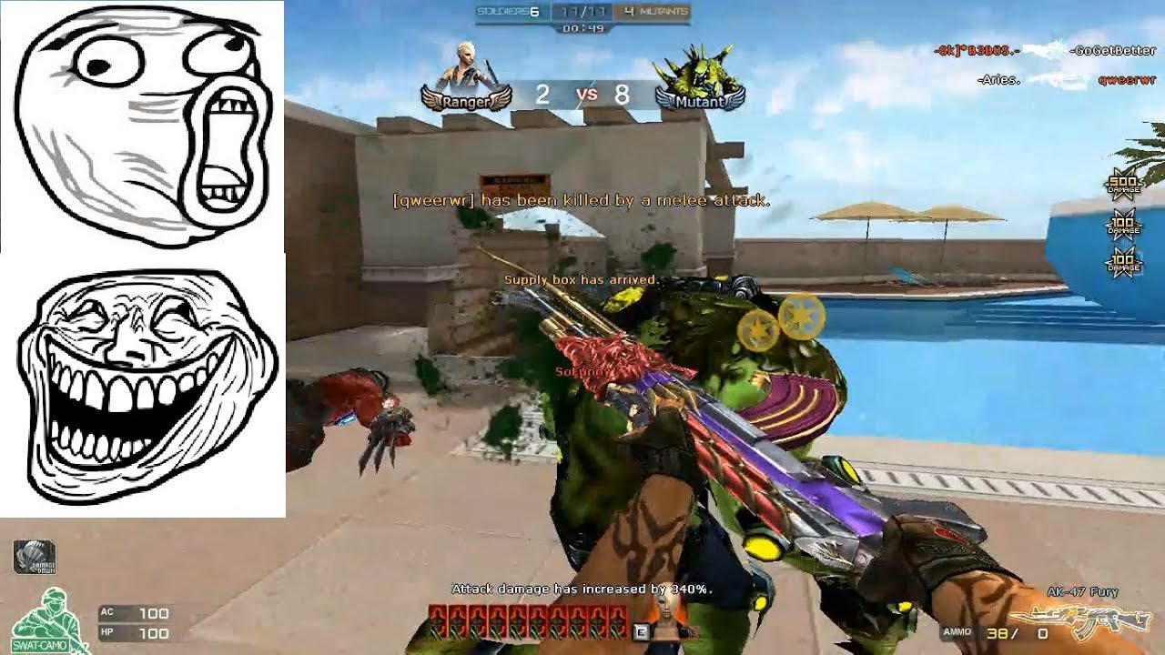 Crossfire NA 2.0: AK-47 Fury (Infernal Dragon)(VIP) HMX (Zombie V4) Gameplay
