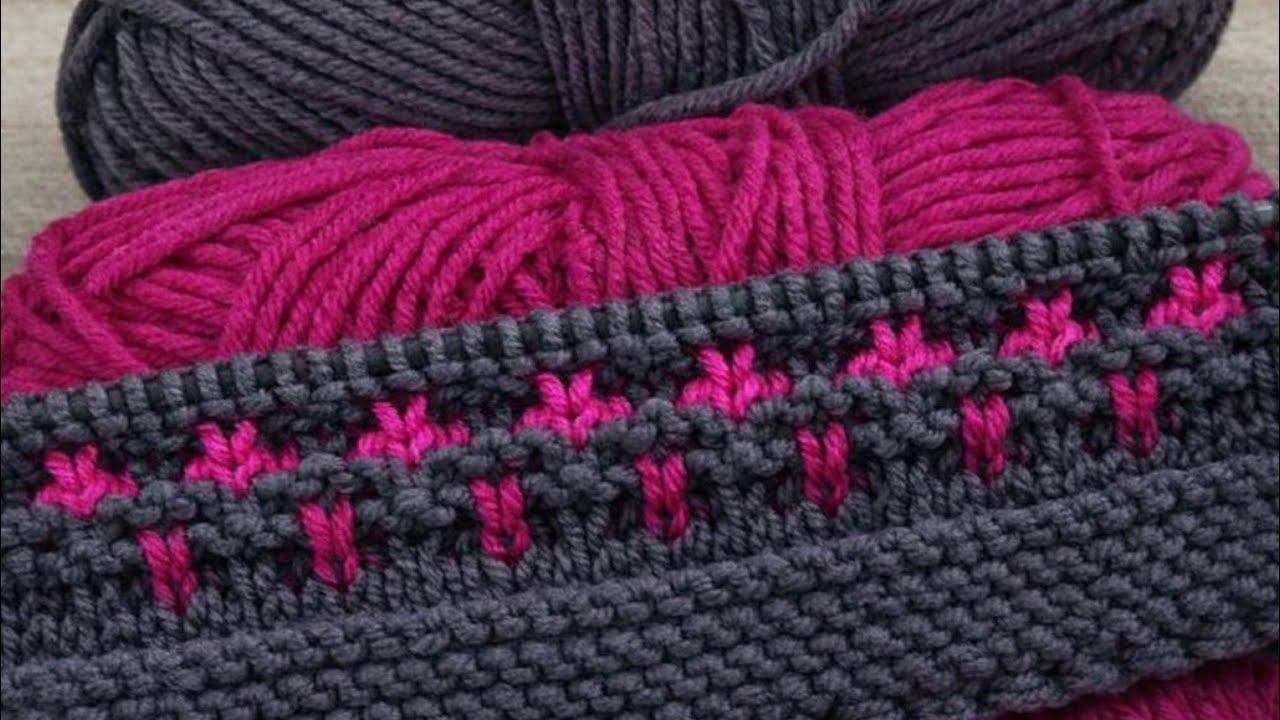2 रंग का शानदार स्वेटर डिजाइन/Two Colour Sweater Design/Double Colour knitting/Do Rang ka design|