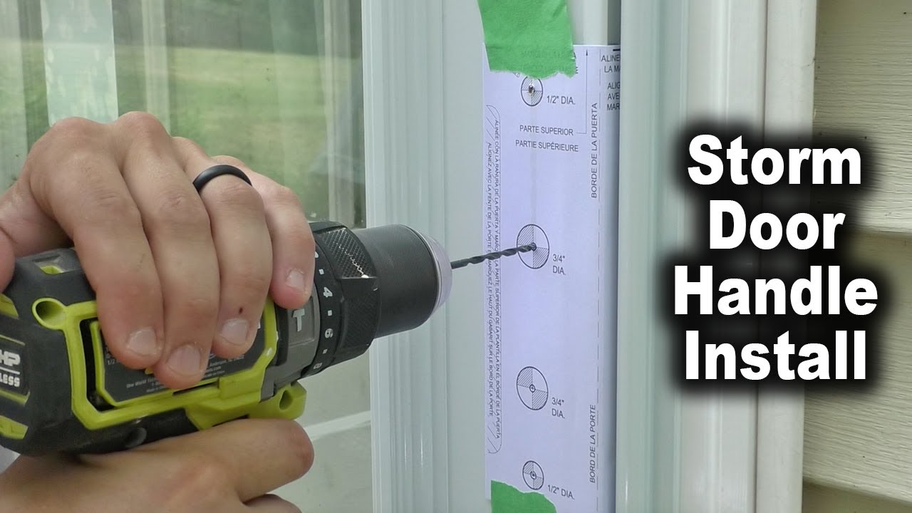 How to Install a Storm Door Handle | Andersen Storm Door 400 Series | The Fixer Clips