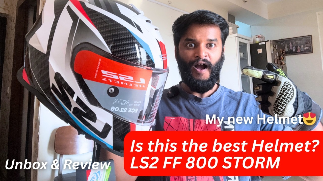 My new Helmet 😍 😍 || Ls2 FF800 Storm Unboxing and Review || Better than KYT & AXOR 🤔?