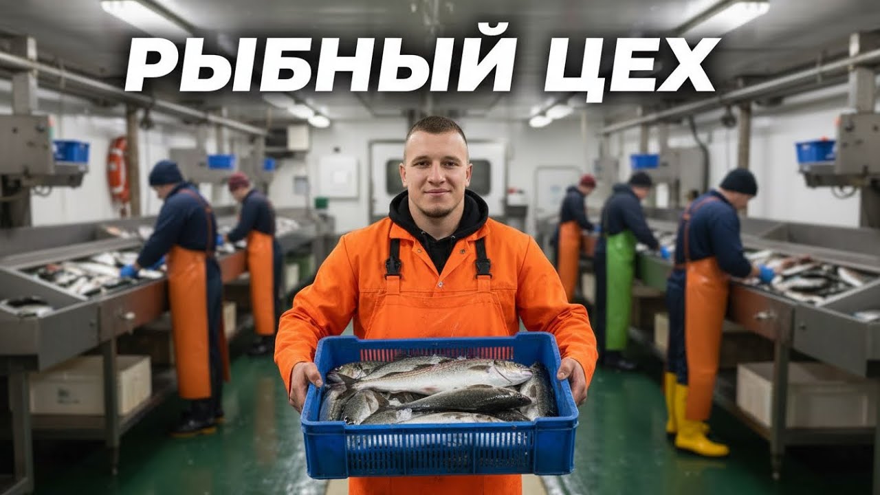 Как выглядит производство рыбы на рыбопромысловом судне ? ОБЗОР ЦЕХА И ОПЕРАЦИЙ
