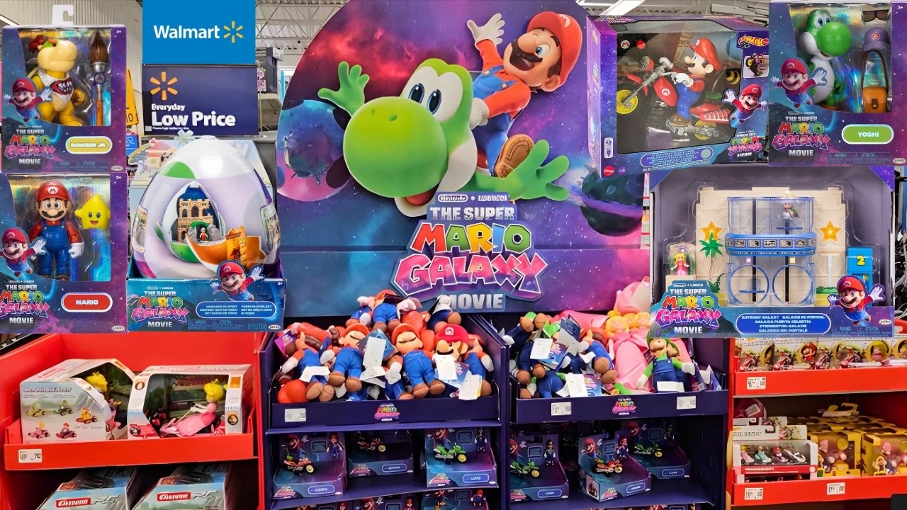 Super Mario Galaxy Movie Toys FINALLY Restocked at Walmart ! 🏃💨 (Shop With Me)