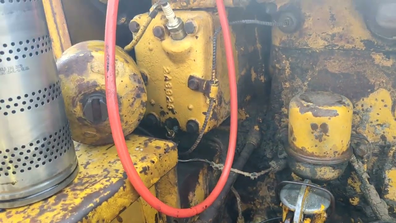 D 4 Cat power plant oil change