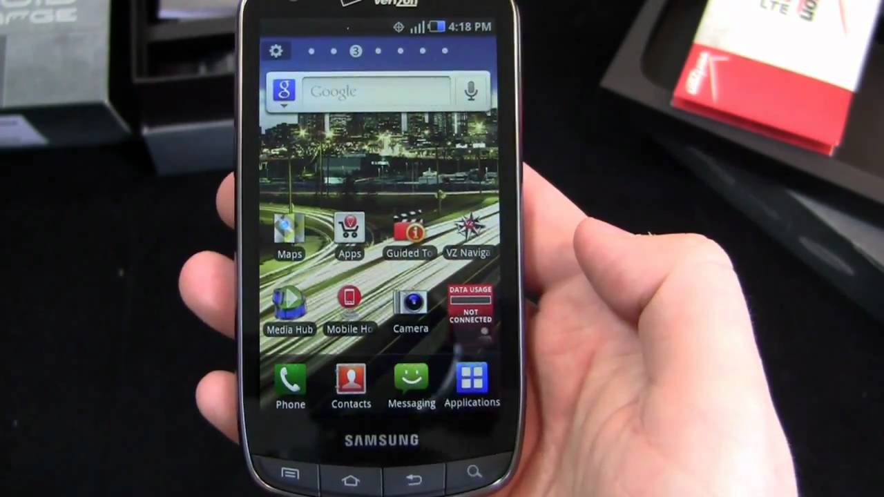 Распаковка Samsung DROID Charge