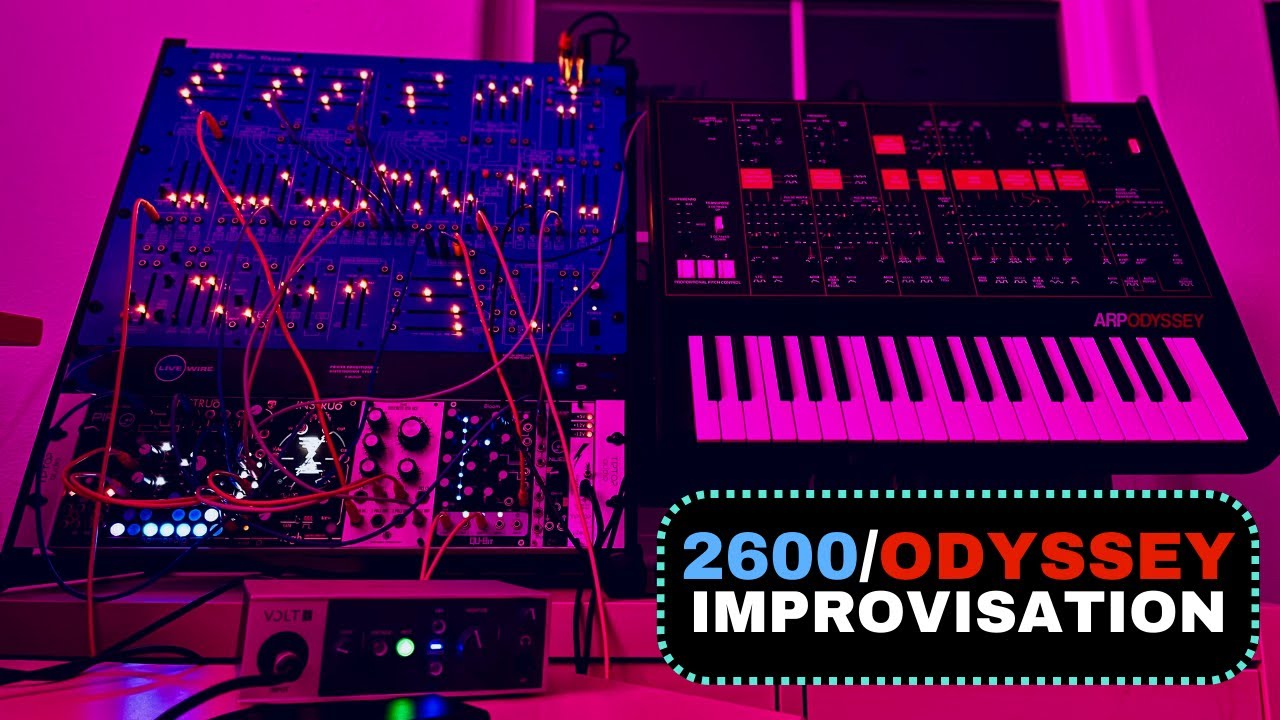 Ambient Improvisation Using ARP Odyssey & Blue Marvin 2600 Inspired By Jean-Michel Jarre