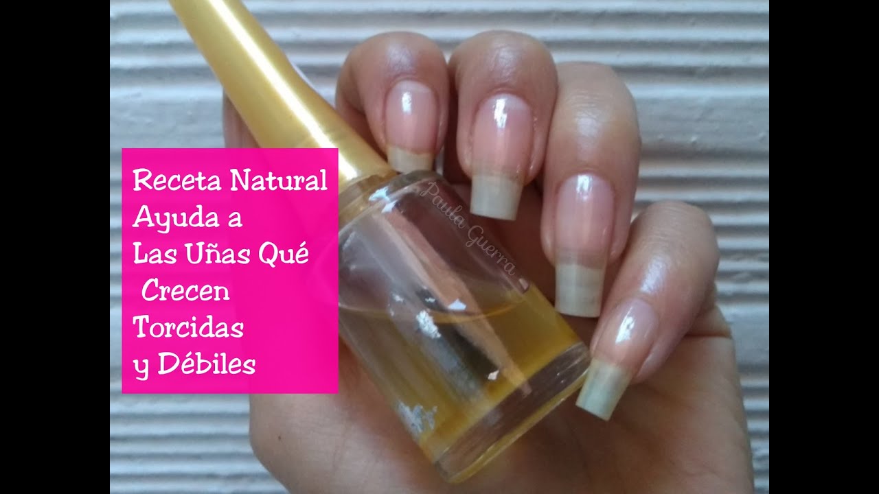 RECETA NATURAL PARA UÑAS QUE CRECEN TORCIDAS Y DÉBILES | YODO BLANCO|