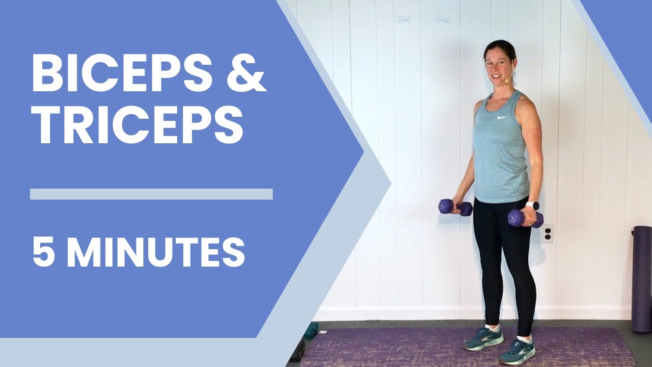 5-Minute Arm Strength Workout with Dumbbells | Quick Bicep & Tricep Burn at Home