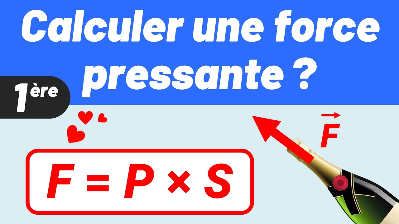 Calculer une FORCE PRESSANTE ? ✅ Pression 💪 Exercice facile ! 😇 1ère | Physique