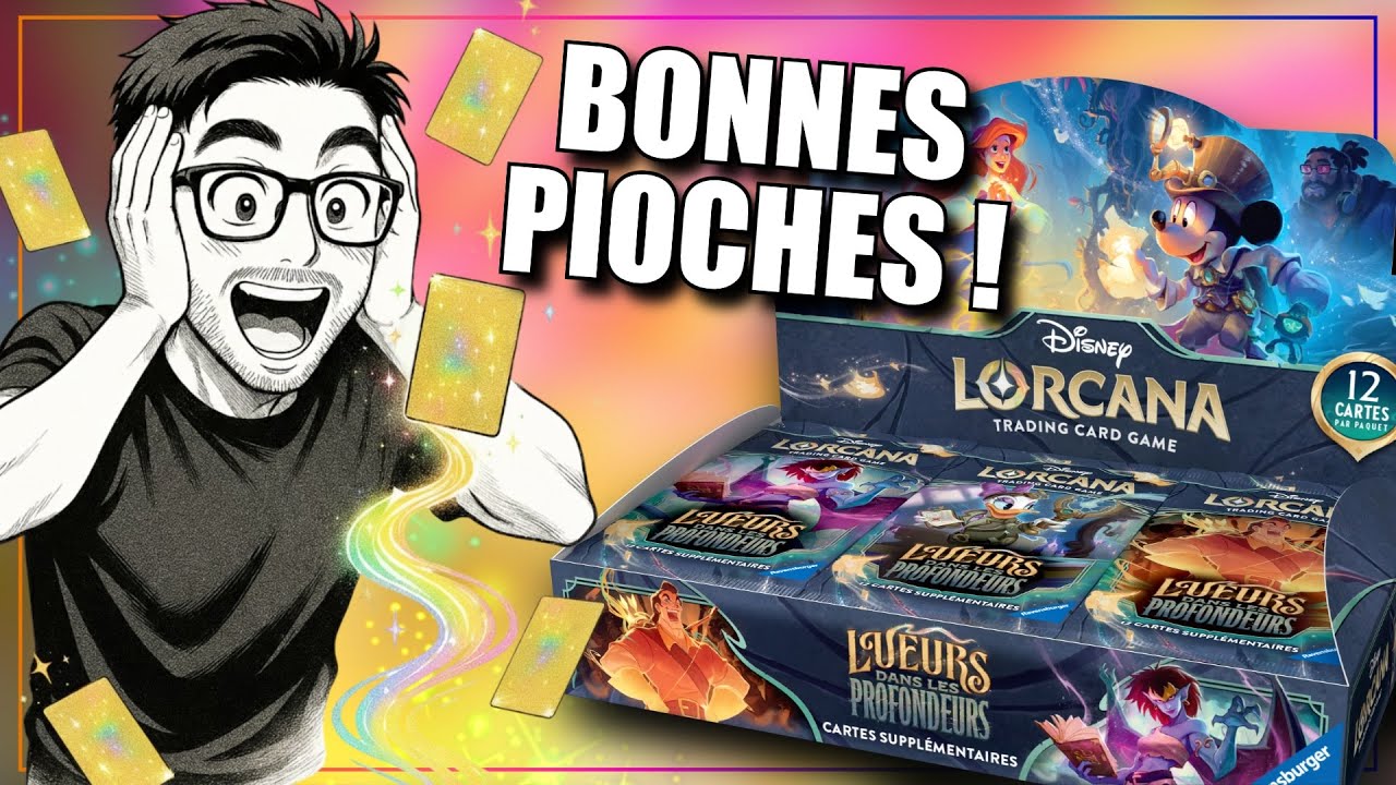 🍀😁LE RETOUR DE LA CHANCE !?🤞Unboxing LORCANA SET 10 Lueurs Dans les Profondeurs