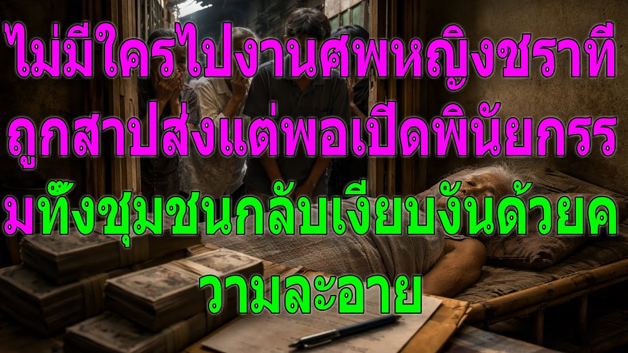 ไม่มีใครไปงานศพหญิงชรา แต่เมื่อเปิดพินัยกรรม ทั้งชุมชนกลับเงียบงันด้วยความละอาย