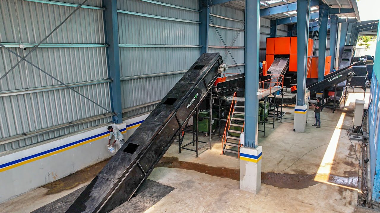 TrashBot 100 TPD - India's Biggest Materials Recovery Facility (MRF) Machine
