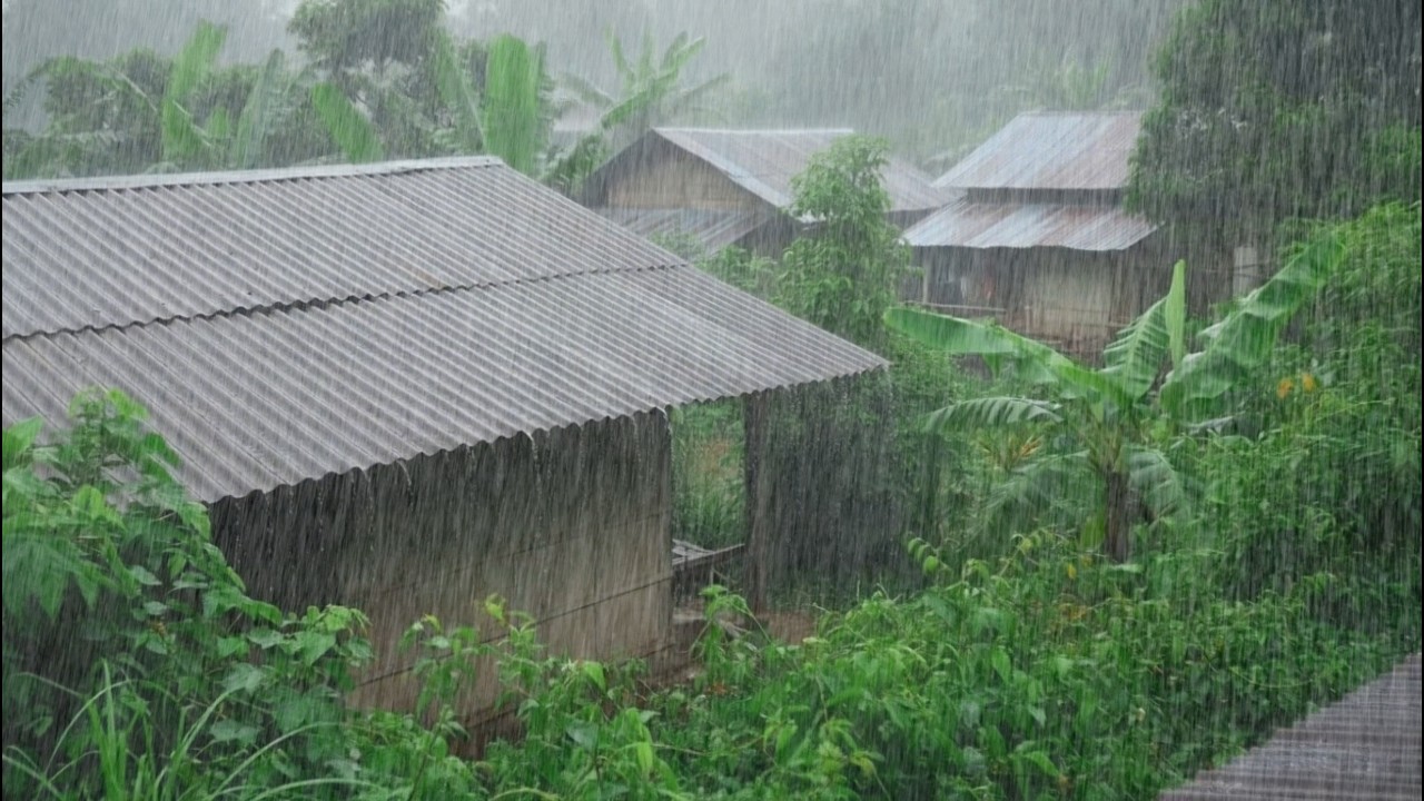 Heavy Rain Sound, Gentle Thunder Roar, Sleep Fast