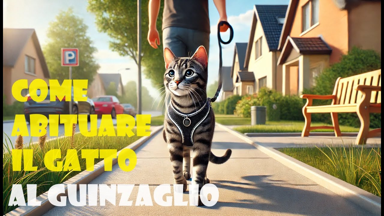 Come abituare il gatto al guinzaglio