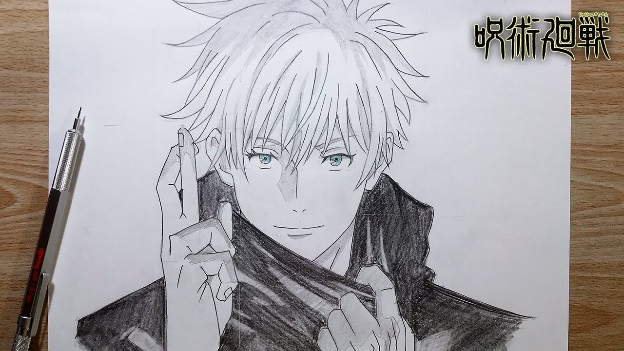 How To Draw Gojo Domain Expansion | Step by Step | Jujutsu Kaisen