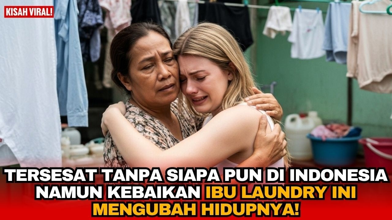 BULE INI KEHABISAN TENAGA,NAMUN TAKDIR MEMPERTEMUKAN IBU LAUNDRY YANG MENYELAMATKANNYA!