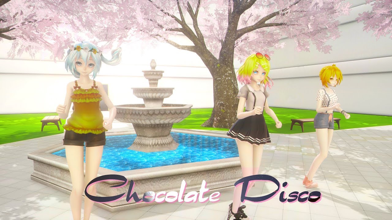 [MMD] MikuxRinxNeru  🍫チョコレイト・ディスコ / Chocolate Disco 🍫 [5KUHD60FPS]