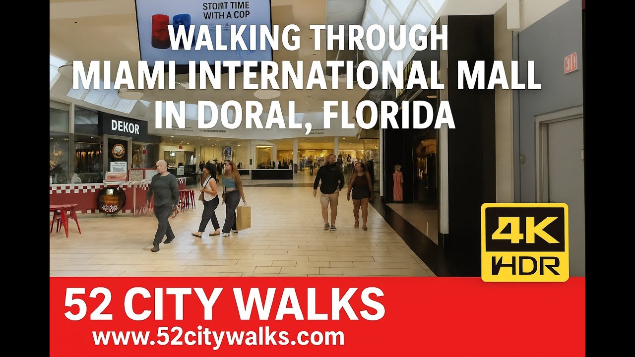 Walking The Miami International Mall in Doral, Florida |  Small Mall + Security Encounter (4K HDR)